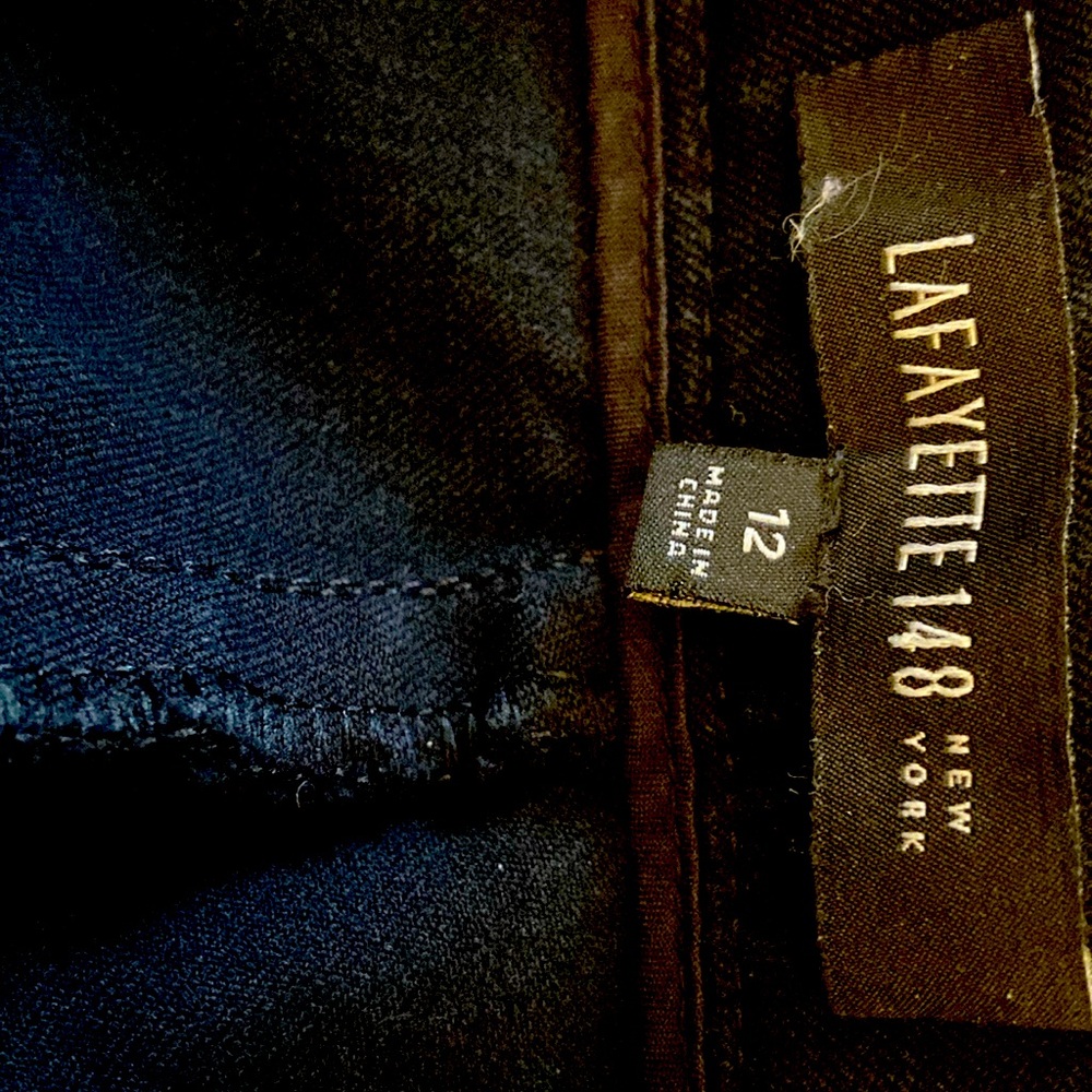 LAFAYETTE148 New York Black Bleecker Pants